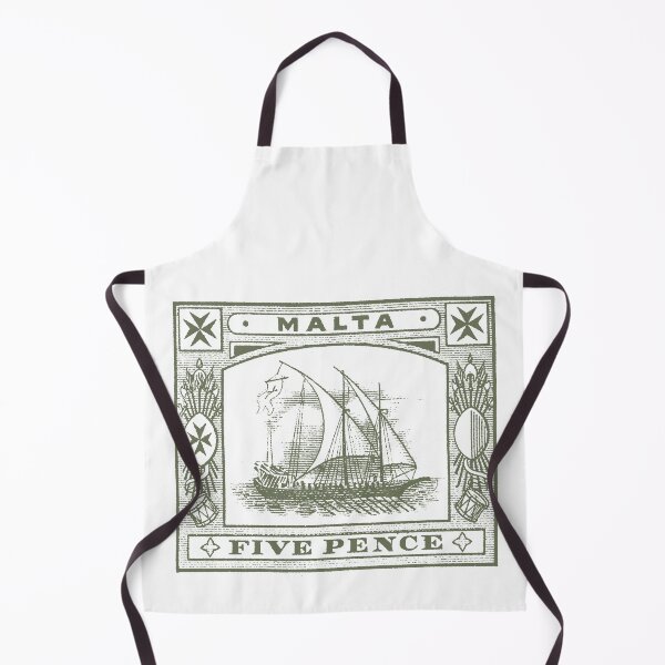 Item preview, Vintage Malta Galley Stamp Art - Antique Knights of St John Maritime Illustration designed and sold by By Jonh.