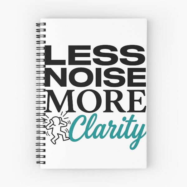 Item preview, Less Noise More Clarity — Stoic Mindset Typography Shirt designed and sold by PlushFutura.