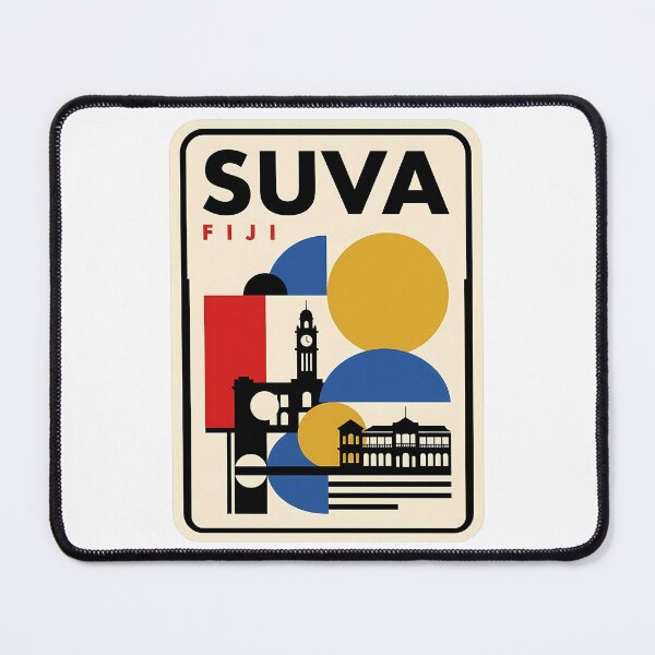 Item preview, Vintage Suva Fiji Bauhaus Geometric Landmarks designed and sold by k3rstman1.
