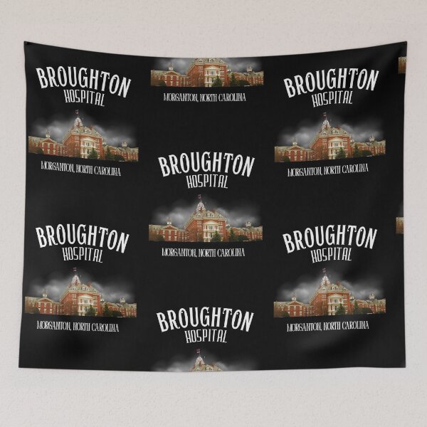 Item preview, Broughton Hospital (Morganton, North Carolina) Hero Graphic designed and sold by GhostlyWorld.