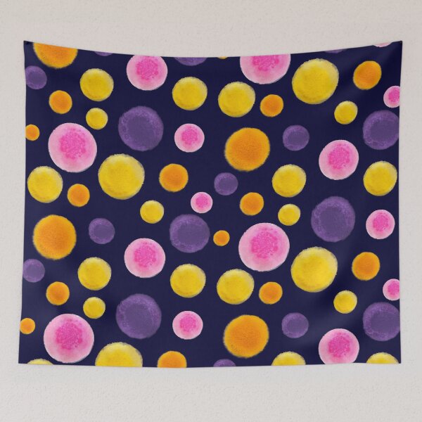 Item preview, Vibrant pattern of printed acrylic circles designed and sold by RoQuintana.