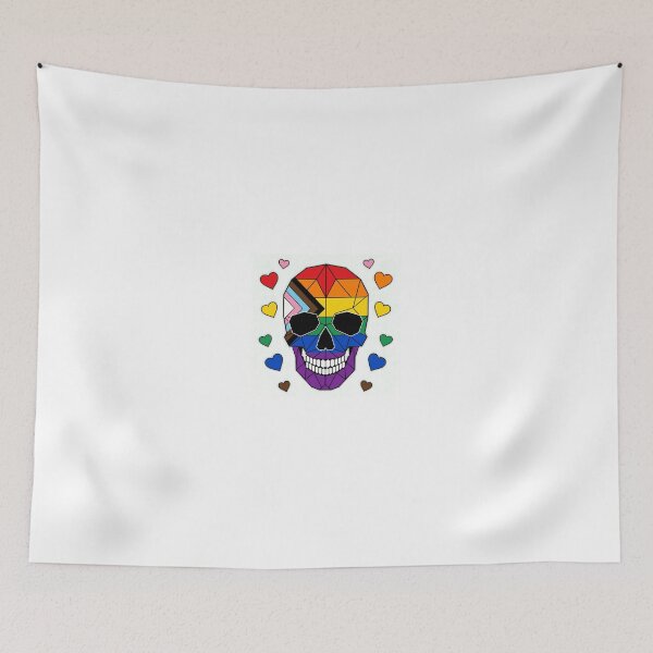 Item preview, Pride Geometric Skull Design designed and sold by Terra Nova Collective.