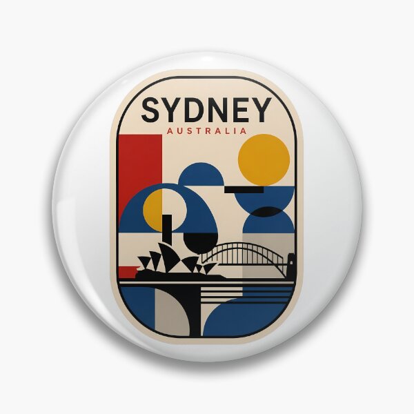 Item preview, Retro Geometric Sydney Australia Travel Design designed and sold by k3rstman1.