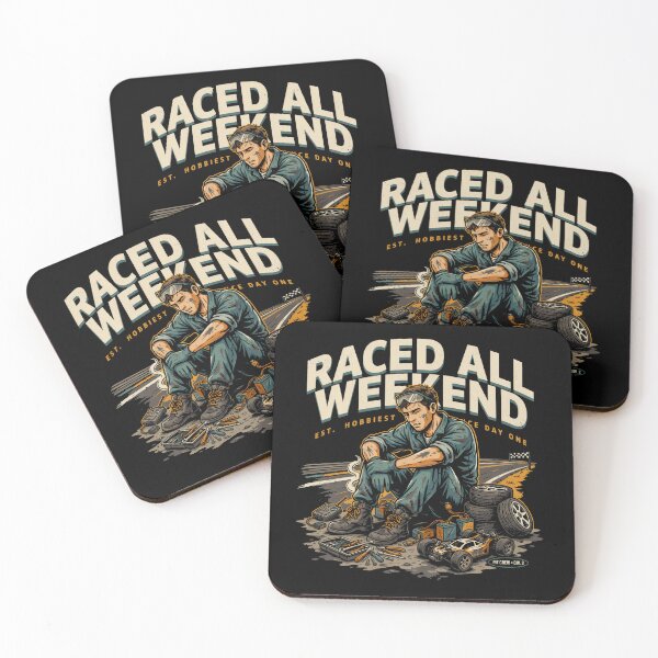 Item preview, Raced All Weekend - RC Racing Vintage Funny designed and sold by No Excuses Supply.