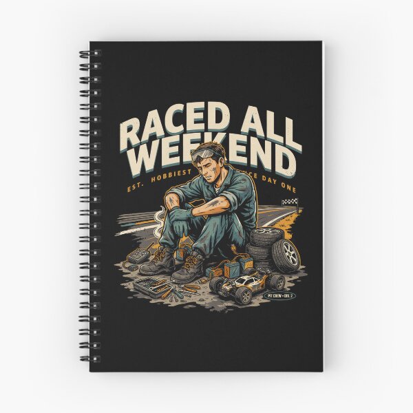 Item preview, Raced All Weekend - RC Racing Vintage Funny designed and sold by No Excuses Supply.