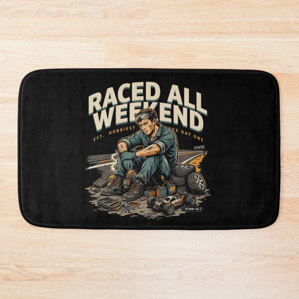 Item preview, Raced All Weekend - RC Racing Vintage Funny designed and sold by No Excuses Supply.