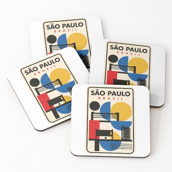 Item preview, Retro Sao Paulo Brazil Geometric Cityscape designed and sold by k3rstman1.