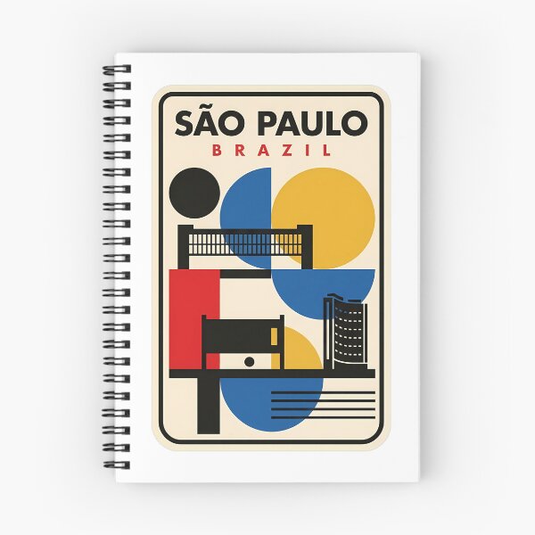 Item preview, Retro Sao Paulo Brazil Geometric Cityscape designed and sold by k3rstman1.