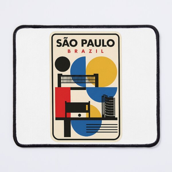 Item preview, Retro Sao Paulo Brazil Geometric Cityscape designed and sold by k3rstman1.