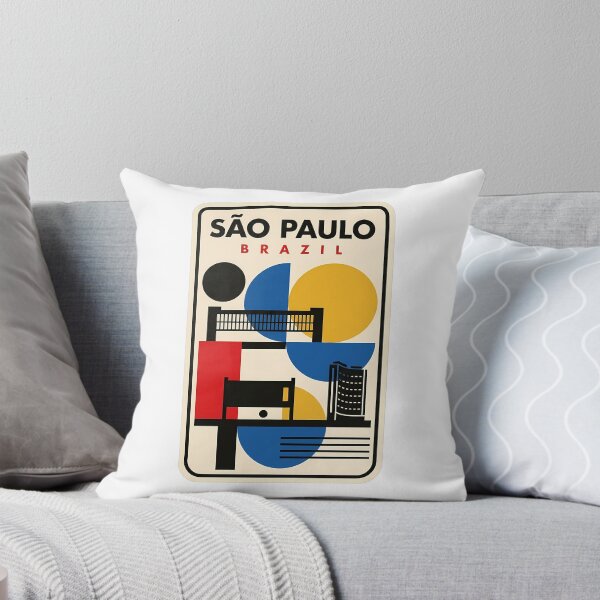 Item preview, Retro Sao Paulo Brazil Geometric Cityscape designed and sold by k3rstman1.