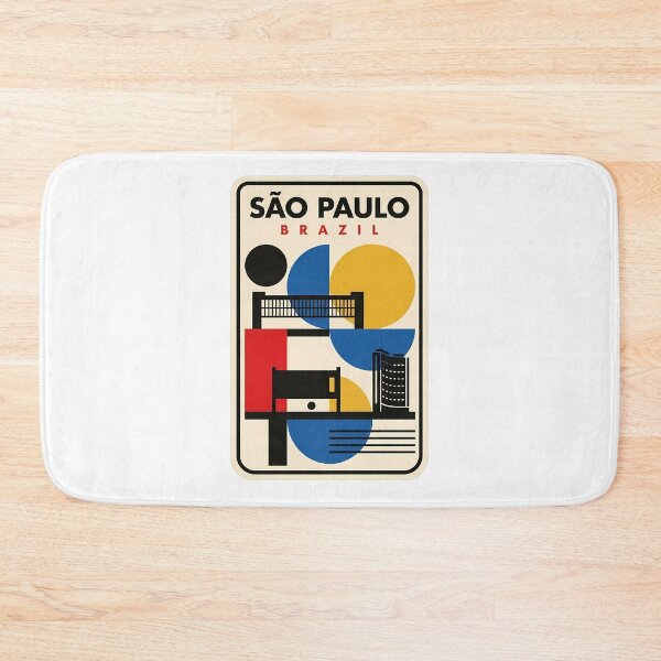 Item preview, Retro Sao Paulo Brazil Geometric Cityscape designed and sold by k3rstman1.