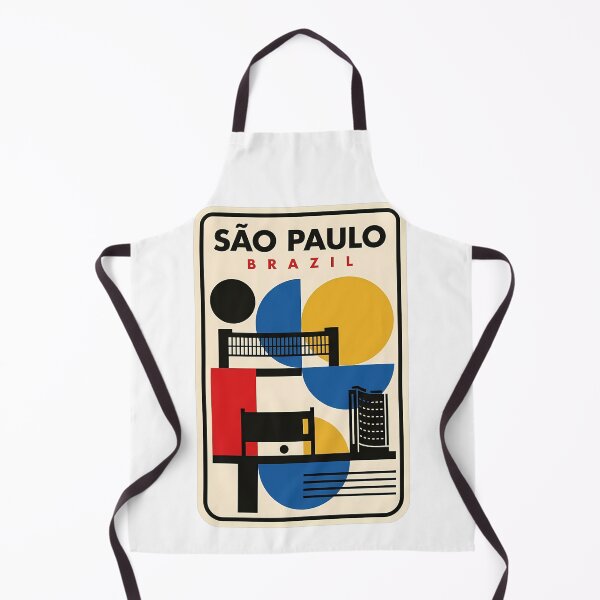 Item preview, Retro Sao Paulo Brazil Geometric Cityscape designed and sold by k3rstman1.