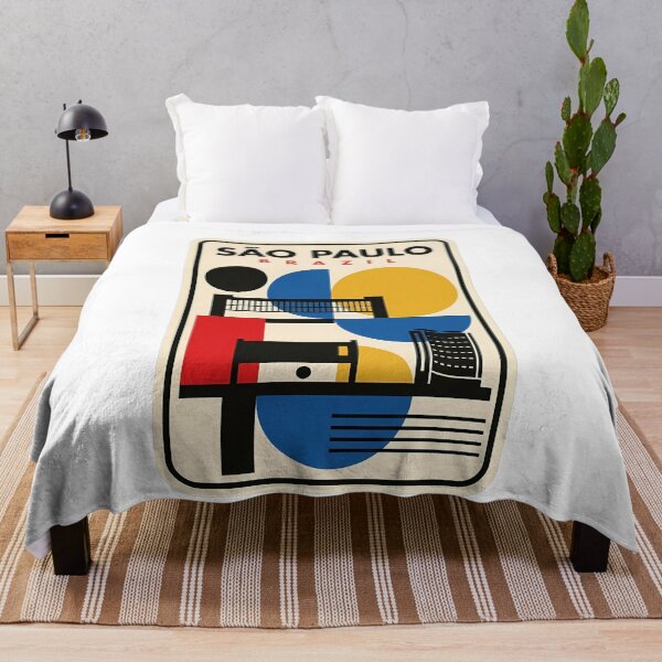 Item preview, Retro Sao Paulo Brazil Geometric Cityscape designed and sold by k3rstman1.