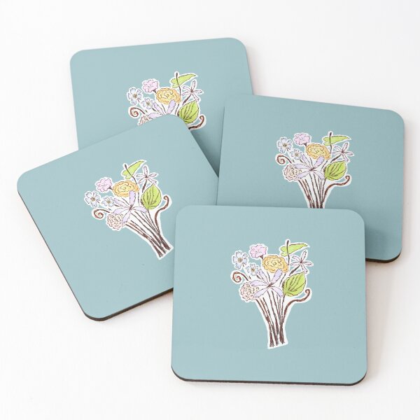 Item preview, flower bouquet botanical art designed and sold by sarahrabisca.