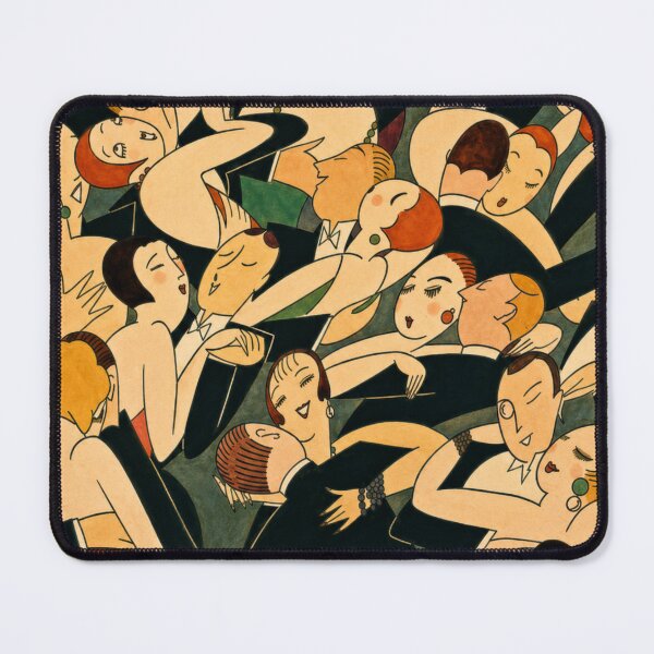 Item preview, Jazz Dance - Art Deco Dancing Couples Illustration for Vintage Art Lovers designed and sold by RickE.