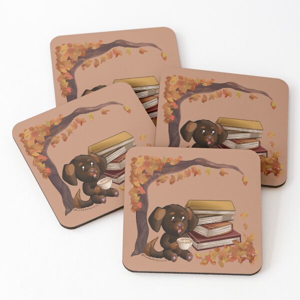 Item preview, Puppy Coffee and Books designed and sold by KrystalBStudios.