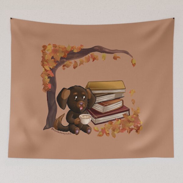Item preview, Puppy Coffee and Books designed and sold by KrystalBStudios.
