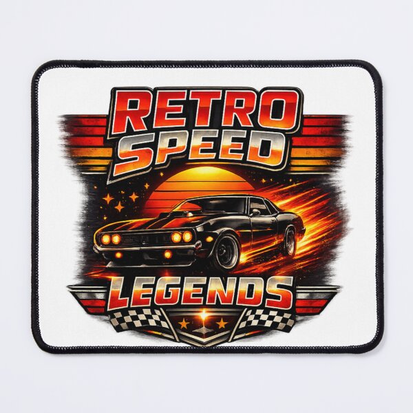 Item preview, Retro Speed Legends Vintage Muscle Car Racing T-Shirt Design designed and sold by AMIR PRO .