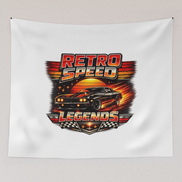 Item preview, Retro Speed Legends Vintage Muscle Car Racing T-Shirt Design designed and sold by AMIR PRO .