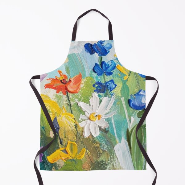 Item preview, Impressionist Meadow: Textured Oil Painting Floral designed and sold by LiveLearnCreate.