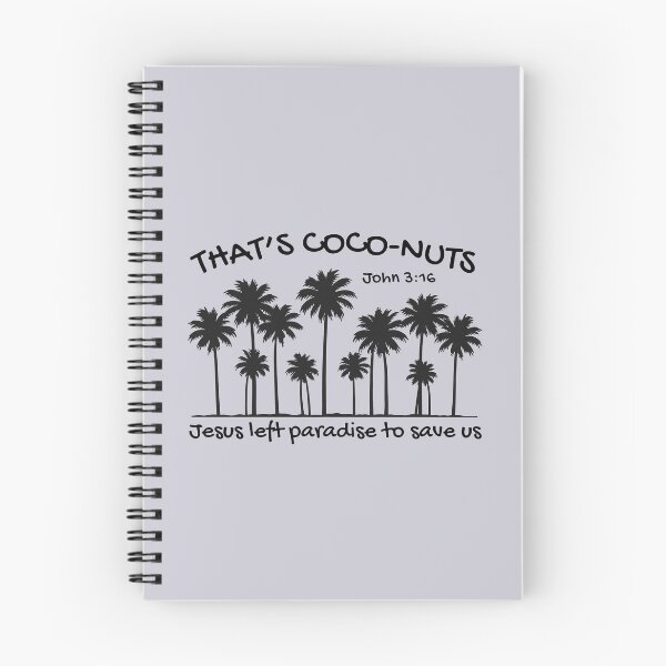 Item preview, That's Coconuts John 3:16 Jesus Saves Palm Tree Tropical Summer Beach Vibes designed and sold by Forevermore.