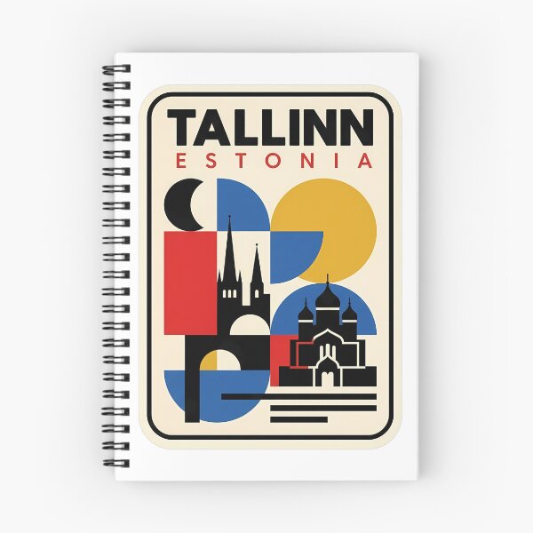Item preview, Retro Tallinn Estonia Geometric Old Town Skyline designed and sold by k3rstman1.