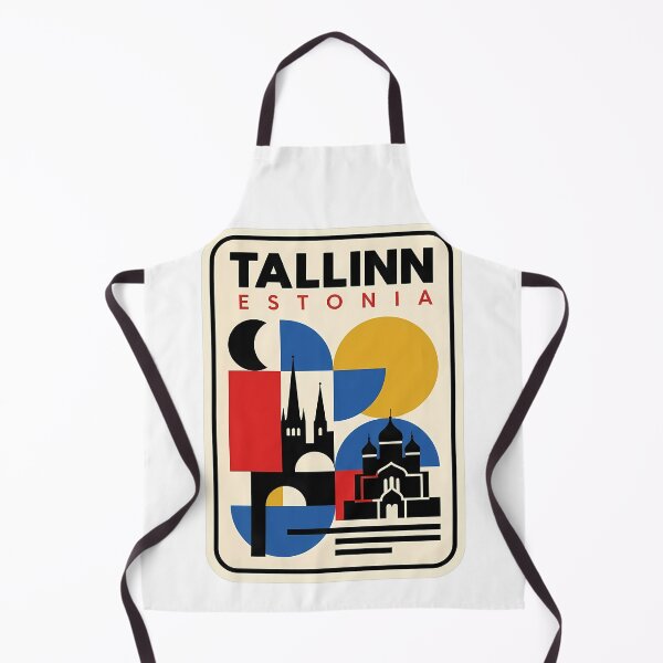 Item preview, Retro Tallinn Estonia Geometric Old Town Skyline designed and sold by k3rstman1.