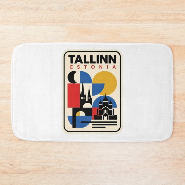 Item preview, Retro Tallinn Estonia Geometric Old Town Skyline designed and sold by k3rstman1.