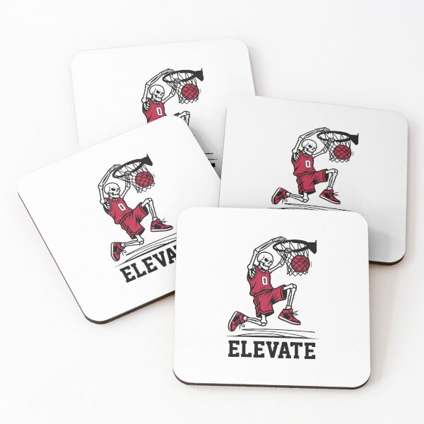 Artikelvorschau, Skeleton Slam Dunk Elevate Red Pop Premium Sticker entworfen und verkauft von Mr-wow.
