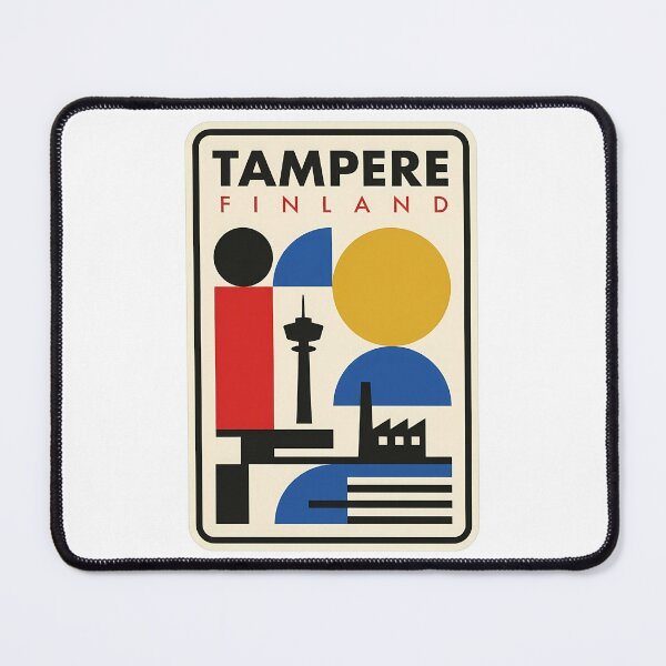 Item preview, Vintage Tampere Finland Geometric City Scene designed and sold by k3rstman1.
