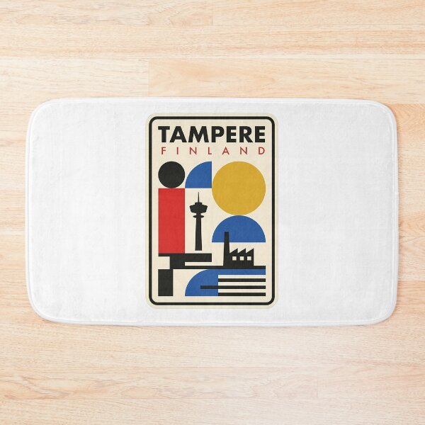 Item preview, Vintage Tampere Finland Geometric City Scene designed and sold by k3rstman1.