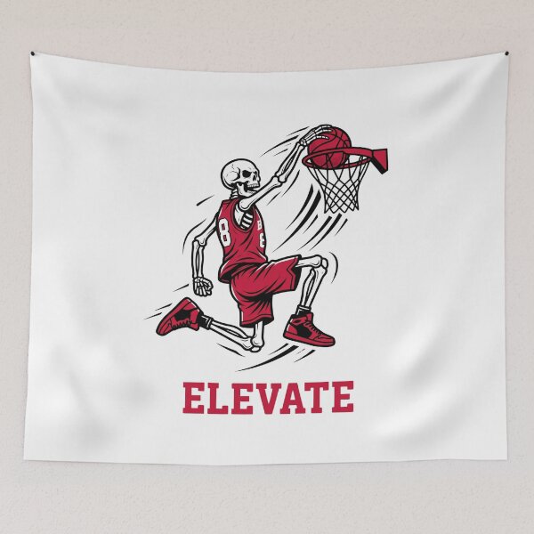 Item preview, Airborne Skull Basketball Player Sports Shirt designed and sold by Mr-wow.