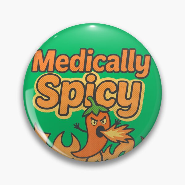 Item preview, Cute Medically Spicy Fire Breathing Chili Pepper Retro Design designed and sold by pulse_retail.