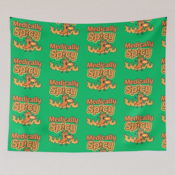 Item preview, Cute Medically Spicy Fire Breathing Chili Pepper Retro Design designed and sold by pulse_retail.