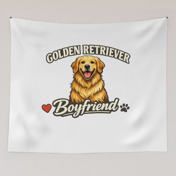 Item preview, Golden Retriever Boyfriend Cute Dog Lover Vintage Graphic T-Shirt designed and sold by builtforyou.