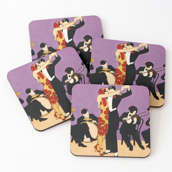 Item preview, Art Deco Tango Dancers Illustration for Vintage Wall Art Lovers designed and sold by RickE.