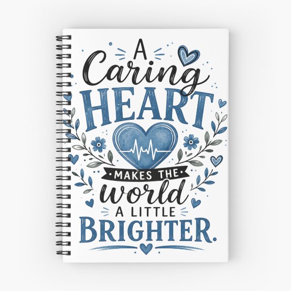 Item preview, A Caring Heart Makes the World a Little Brighter designed and sold by justsuestudio.