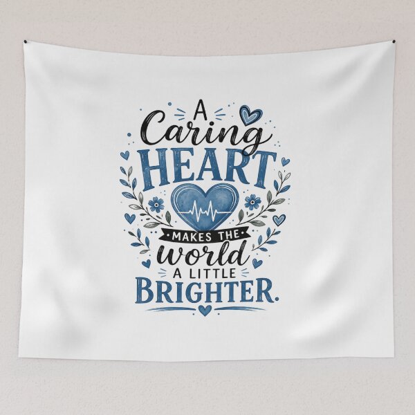 Item preview, A Caring Heart Makes the World a Little Brighter designed and sold by justsuestudio.