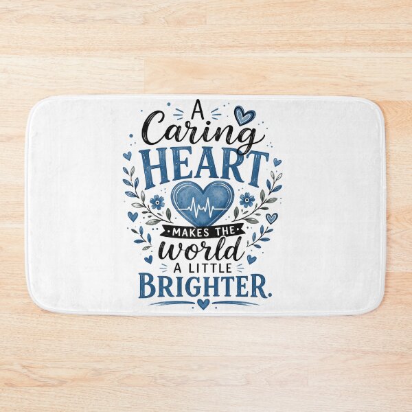 Item preview, A Caring Heart Makes the World a Little Brighter designed and sold by justsuestudio.