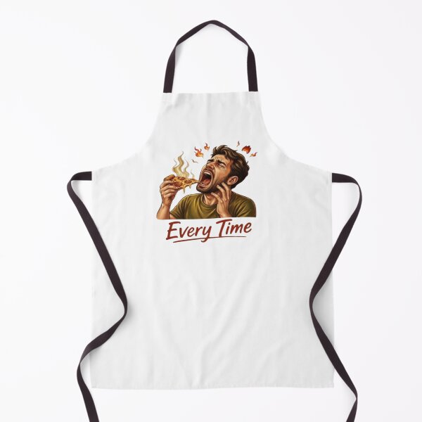 Item preview, Every Time Hot Pizza Burn – Funny Crying Guy Eating Spicy Slice Graphic designed and sold by Northern Glow Art.