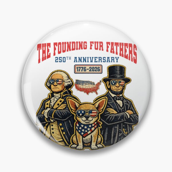 Item preview, The Founding Fur Fathers Funny Chihuahua 4th of July George Washington & Lincoln America 250th anniversary 1776 - 2026 designed and sold by Youngkev-arts.