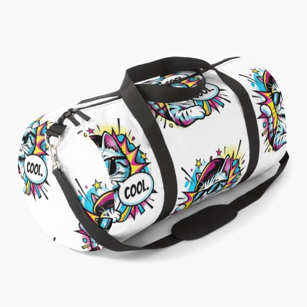 Item preview, Retro Pop Art Cool Cat with Beret and Sunglasses Comic Explosion designed and sold by MoonlitDoodles1.