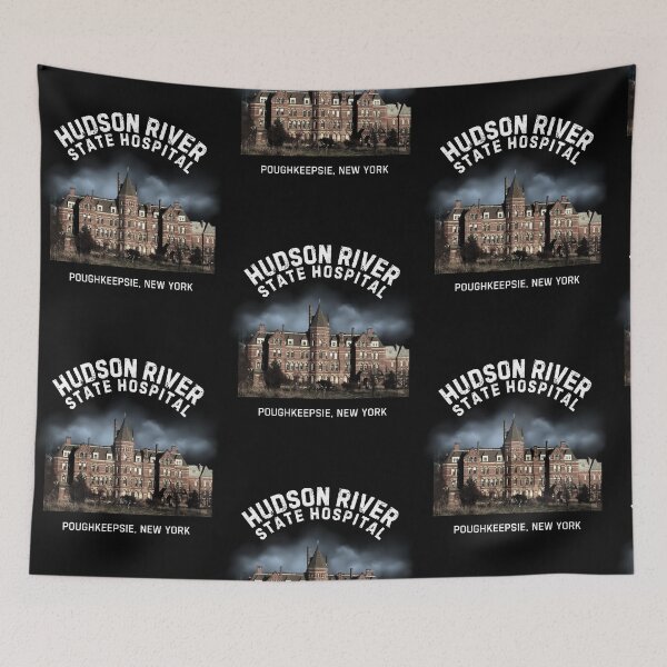 Item preview, Hudson River State Hospital (Poughkeepsie, New York) Hero Graphic designed and sold by GhostlyWorld.