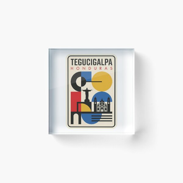 Item preview, Tegucigalpa Honduras Retro Bauhaus Geometric Travel Skyline designed and sold by k3rstman1.