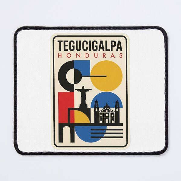Item preview, Tegucigalpa Honduras Retro Bauhaus Geometric Travel Skyline designed and sold by k3rstman1.