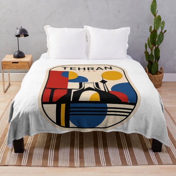 Item preview, Tehran Iran Retro Geometric Cityscape Azadi Tower designed and sold by k3rstman1.