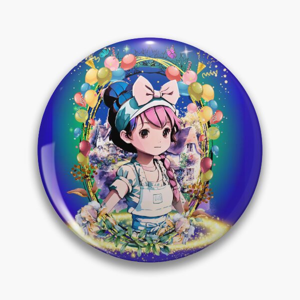 Item preview, Whimsical Cottagecore Anime Girl Village Poster designed and sold by AXENT Designs.