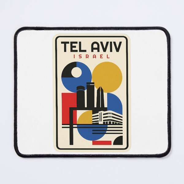 Item preview, Retro Tel Aviv Israel Minimalist Bauhaus Skyline designed and sold by k3rstman1.