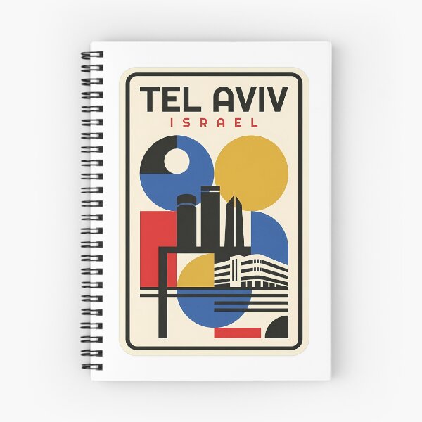Item preview, Retro Tel Aviv Israel Minimalist Bauhaus Skyline designed and sold by k3rstman1.