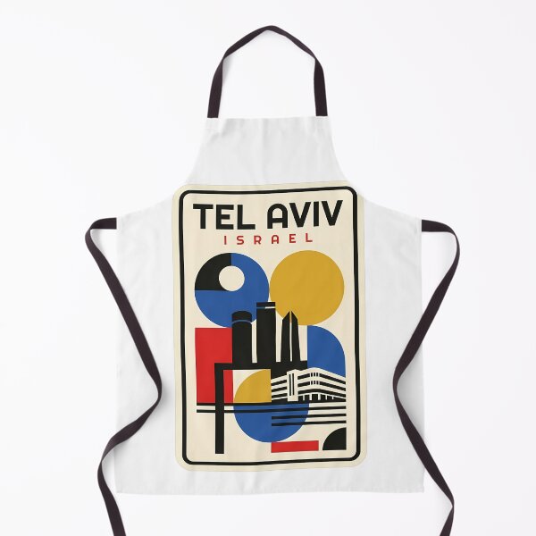 Item preview, Retro Tel Aviv Israel Minimalist Bauhaus Skyline designed and sold by k3rstman1.